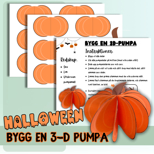 Halloween - Bygg en 3D-pumpa