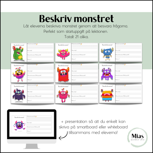 Beskriv monstret utifrån frågorna