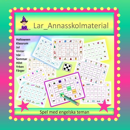 Engelska spel i olika teman