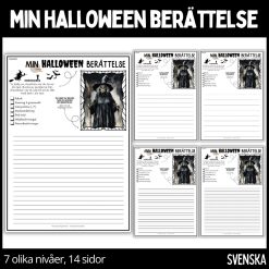 Min halloween berättelse - 7 olika nivåer, 14 sidor