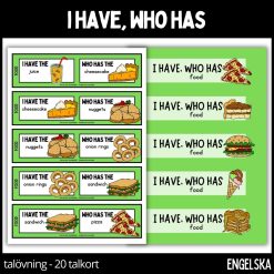 I have, who has domino - food