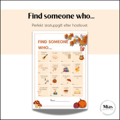 Find someone who...