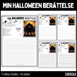 Min halloween berättelse - 7 olika nivåer, 14 sidor