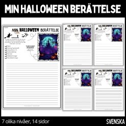 Min halloween berättelse - 7 olika nivåer, 14 sidor