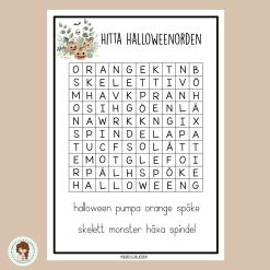 Ordgömma - halloween