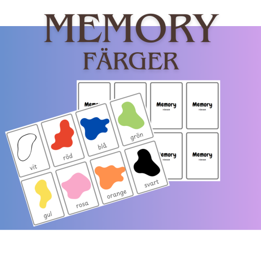 Memory - färger