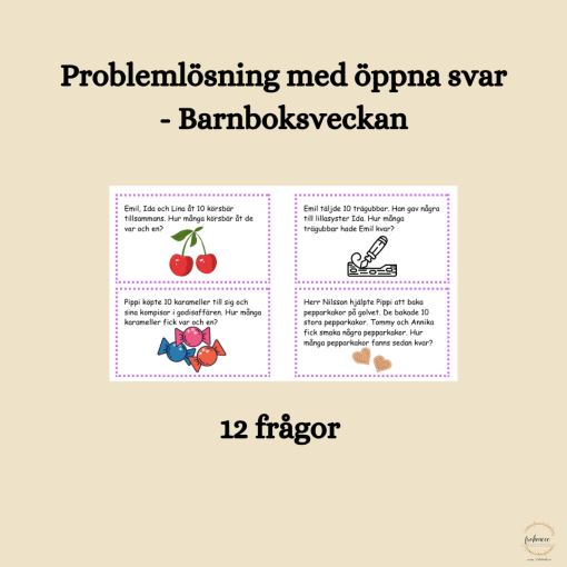 Problemlösning med öppna svar - Barnboksveckan