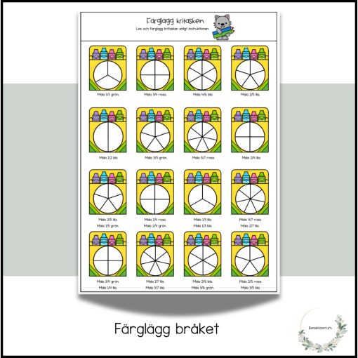 Färglägg bråk