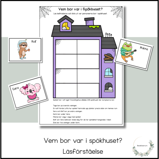 Spökhuset - läsförståelse