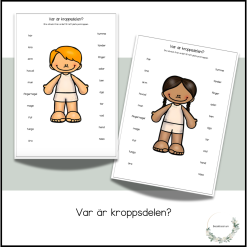 Placera kroppsdelen