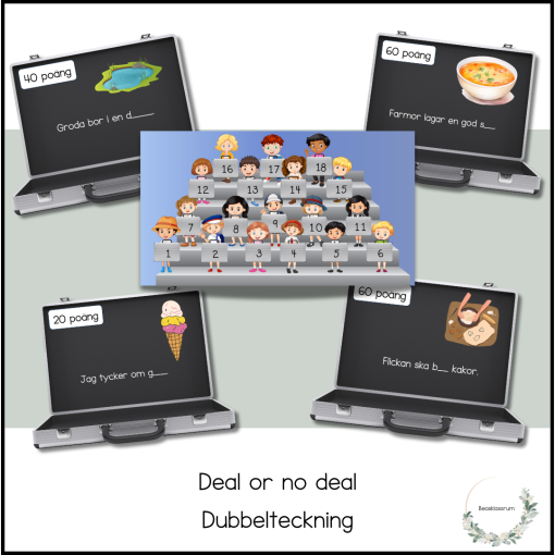 Deal or no deal - dubbelteckning