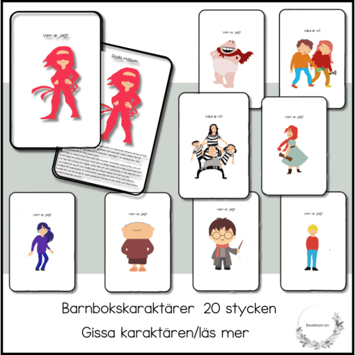 Barnbokskaraktärer - barnboksveckan