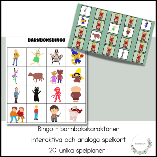 Bingo - barnbokskaraktärer