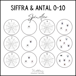 Siffra, antal 0-10 spindlar