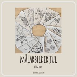 Målarbilder jul
