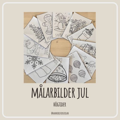 Målarbilder jul