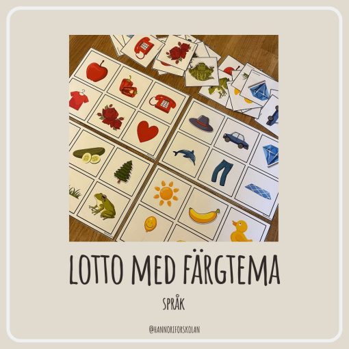 Lotto med färgtema