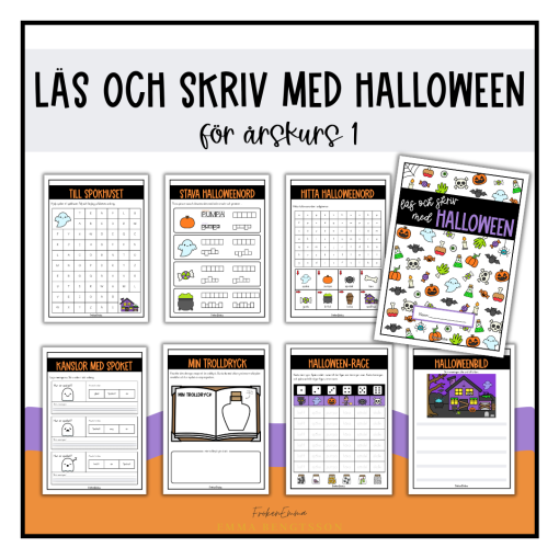 Läs och skriv med halloween åk 1