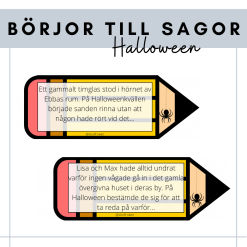 Börjor berättande text - halloween