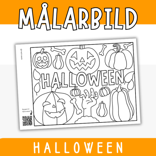 Målarbild halloween
