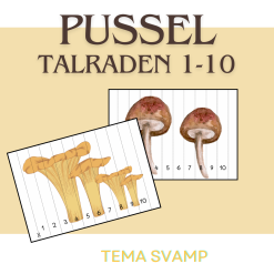 Pussel - 1-10 - Svamp