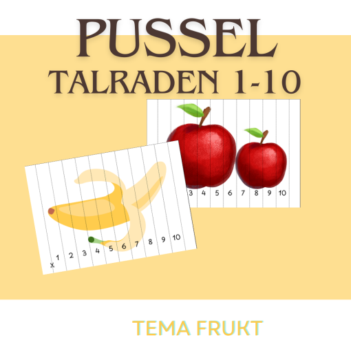 Pussel - 1-10 - Frukt