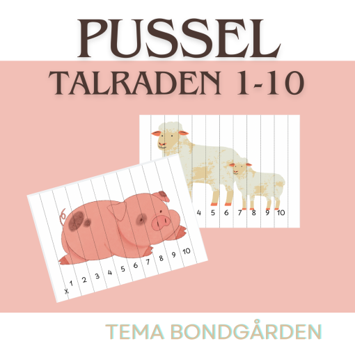 Pussel - 1-10 - Bondgården