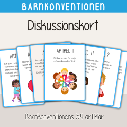 Barnkonventionen - Diskussionskort - Flashcards