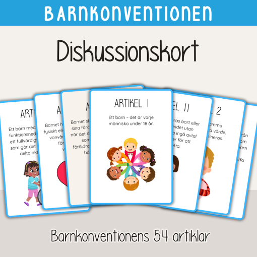 Barnkonventionen - Diskussionskort - Flashcards