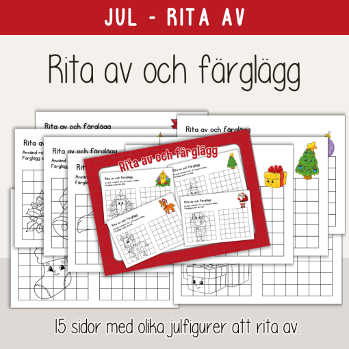 Jul - Rita av och färglägg