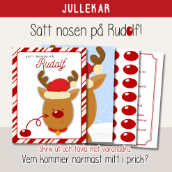 Jul - Jullekar - Sätt nosen på Rudolf!