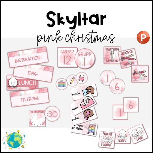 Pink Christmas - Skyltar