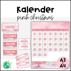 Pink Christmas - Väggkalender