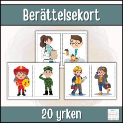 Berättelsekort Yrken (20 motiv)