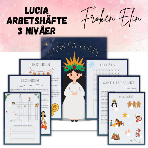 Lucia - arbetshäfte i 3 nivåer
