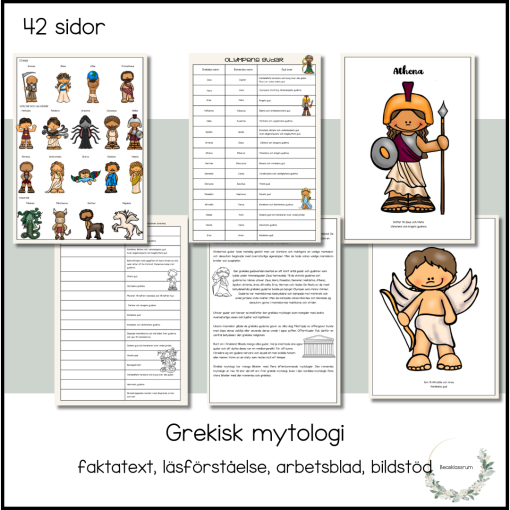 Grekisk mytologi - arbetshäfte