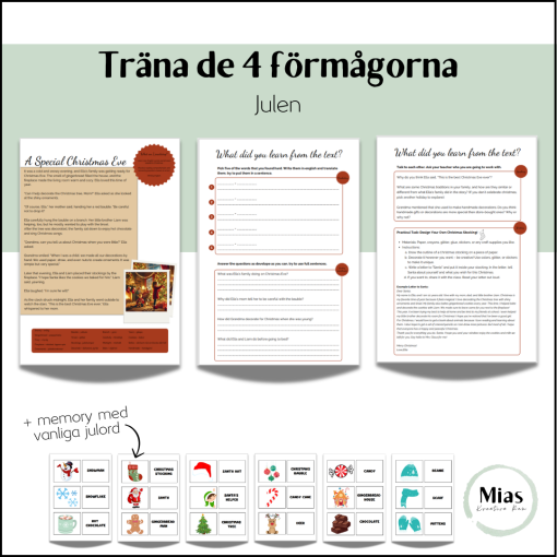 Träna de 4 förmågorna: Julen