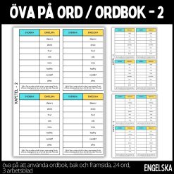 Öva på engelska ord / ordbok - 2