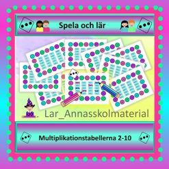 Multiplikationsspel 2 -10:ans tabeller