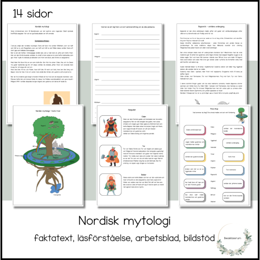 Nordisk mytologi - arbetshäfte