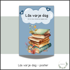 Läs varje dag - poster
