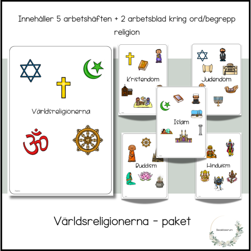 Världsreligionerna - arbetshäfte