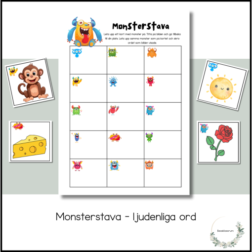 Monsterstava - ljudenliga ord
