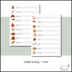Välskrivning - höst