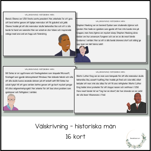Välskrivning - historiska män