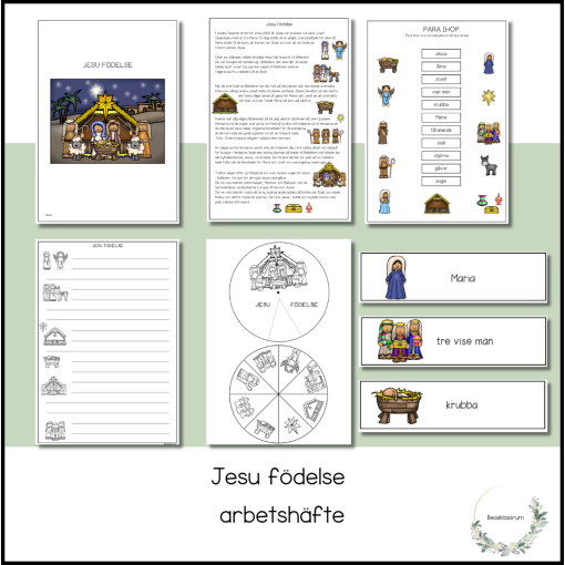 Jesu födelse - arbetshäfte