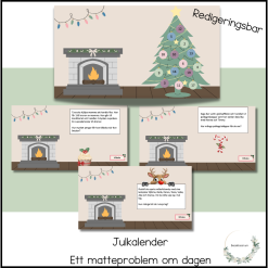 Interaktiv julkalender - ett matteproblem om dagen