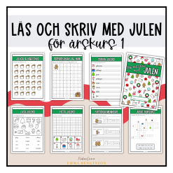 Läs och skriv med julen för åk 1