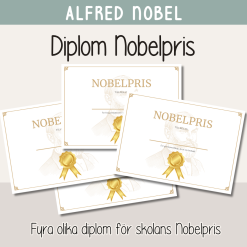 Alfred Nobel - Diplom Nobelpriset