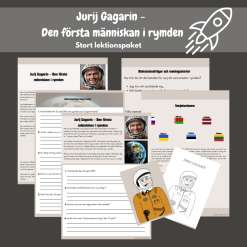 Jurij Gagarin - Den första människan i rymden. Stort lektionspaket